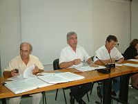 Ο Αντώνης Στρατάκης σε συνεδρίαση του Ν.Σ.